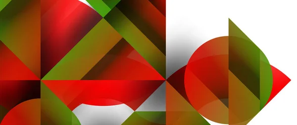 Fusión Geométrica Armonía Abstracta Los Triángulos Los Círculos Diseño Minimalista — Archivo Imágenes Vectoriales