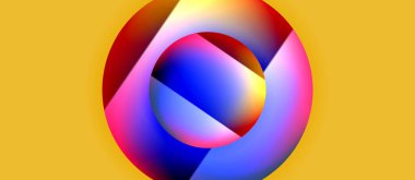 Parlak metal parlayan daireler geometrik arka plan. Asgari soyut kompozisyon. Duvar kağıdı, bayrak, arkaplan, kart, kitap illüstrasyonu için vektör illüstrasyonu, iniş sayfası