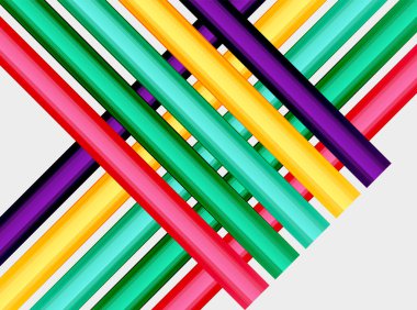 Soyut renk düz çizgi vektör arkaplanı