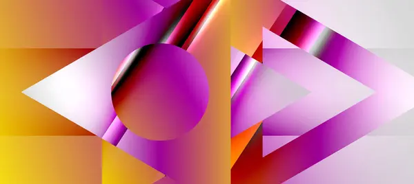 Triangle Abstract Background Shiny Glossy Effects Vector Illustration Wallpaper Banner — Archivo Imágenes Vectoriales