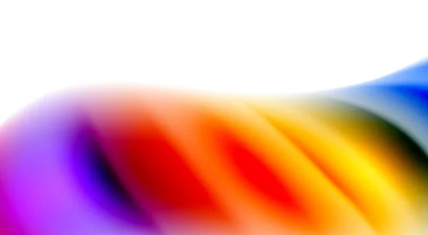 Färg Blandning Flytande Regnbåge Form Bakgrund — Stock vektor