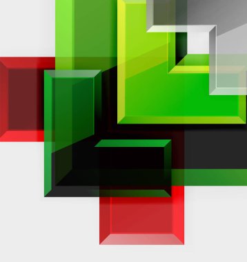 Ok kare geometrik vektör soyut arkaplan