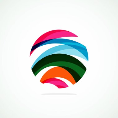 Soyut çember logosu - minimalist amblem, zamansız ve evrensel daire şekli. Benzersiz logo markaların ve kavramların aralığını temsil ediyor, basitliği ve yaratıcılığı tek ve ikonik bir resimde özetliyor