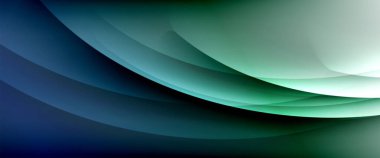 Değişken renk arkaplanındaki dinamik dalgalar. Duvar kağıdı, bayrak, arkaplan, kart, kitap illüstrasyonu için vektör illüstrasyonu, iniş sayfası