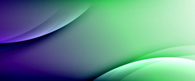 Değişken renk arkaplanındaki dinamik dalgalar. Duvar kağıdı, bayrak, arkaplan, kart, kitap illüstrasyonu için vektör illüstrasyonu, iniş sayfası