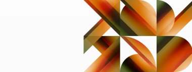 Gradyan renk üçgenleri ve beyaz daireler. Dinamik karışım büyüleyici görsel etki yaratıyor. Dijital tasarımlar, sunumlar, web sitesi afişleri, sosyal medya paylaşımları için geometrik arkaplan