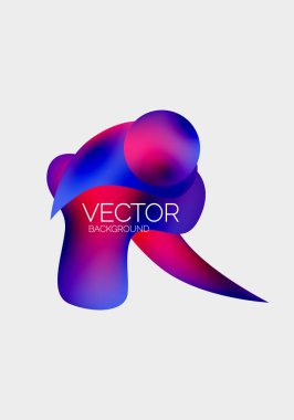 Soyut sıvı kabarcık arkaplanı. Sıvı eğimleri