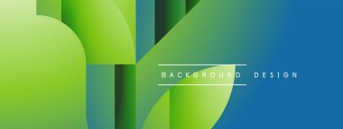 Basit geometrik formlar - dinamik geometrik soyut arkaplan. Duvar kağıdı, afiş, arkaplan, iniş sayfası, duvar sanatı, davetiye, baskılar, posterler için görsel senfoni