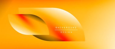 Posterler, kapaklar, afişler, broşürler, web siteleri için parlak renk çemberi ve yuvarlak element minimal geometrik soyut arkaplan