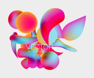 Vektör soyut parlayan şekiller arkaplan