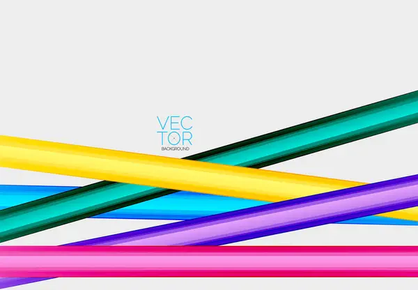 Abstract Color Straight Lines Vector Background — Stock Vector
