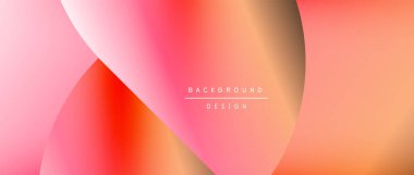 Posterler, kapaklar, afişler, broşürler, web siteleri için parlak renk çemberi ve yuvarlak element minimal geometrik soyut arkaplan