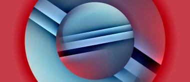 Parlak metal parlayan daireler geometrik arka plan. Asgari soyut kompozisyon. Duvar kağıdı, bayrak, arkaplan, kart, kitap illüstrasyonu için vektör illüstrasyonu, iniş sayfası