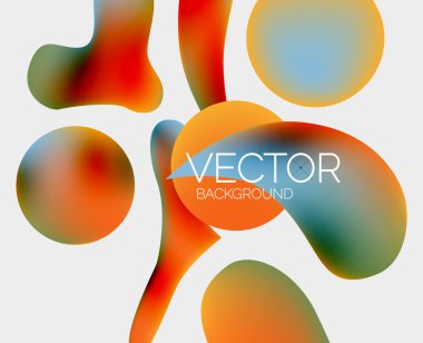 Soyut sıvı kabarcık arkaplanı. Sıvı eğimleri