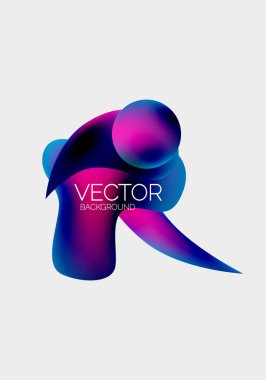 Soyut sıvı kabarcık arkaplanı. Sıvı eğimleri