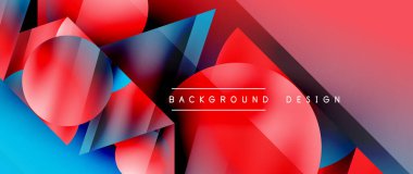 Birbirine kenetlenmiş üçgenler ve dairelerden oluşan büyüleyici soyut arkaplan, hem zerafet hem de modernlik saçan şaşırtıcı şekiller ve desenler oluşturur.