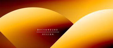 Posterler, kapaklar, afişler, broşürler, web siteleri için parlak renk çemberi ve yuvarlak element minimal geometrik soyut arkaplan