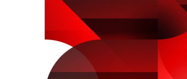 Büyüleyici vektör illüstrasyonu - geometrik, minimalist, soyut arkaplan duvar kağıdı, pankart, arkaplan, iniş sayfası, duvar sanatı, davetiye, baskılar, posterler için daireler ve üçgenlerle süslenmiş