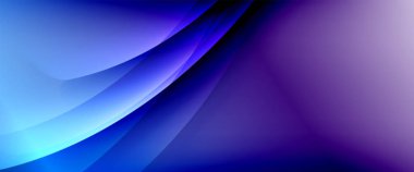 Değişken renk arkaplanındaki dinamik dalgalar. Duvar kağıdı, bayrak, arkaplan, kart, kitap illüstrasyonu için vektör illüstrasyonu, iniş sayfası