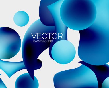 Soyut sıvı kabarcık arkaplanı. Sıvı eğimleri