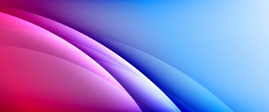 Değişken renk arkaplanındaki dinamik dalgalar. Duvar kağıdı, bayrak, arkaplan, kart, kitap illüstrasyonu için vektör illüstrasyonu, iniş sayfası