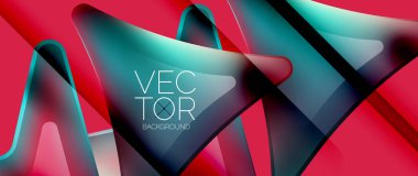 Akışkan eğimli ok soyut. Enerjik oklar, büyüleyici enerji ve hareket yayarak, dinamik geometrik bir zemin üzerinde dans eder.