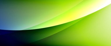 Değişken renk arkaplanındaki dinamik dalgalar. Duvar kağıdı, bayrak, arkaplan, kart, kitap illüstrasyonu için vektör illüstrasyonu, iniş sayfası