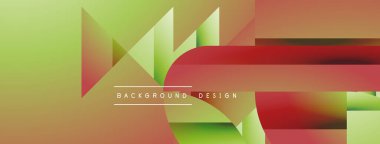 Basit geometrik formlar - dinamik geometrik soyut arkaplan. Duvar kağıdı, afiş, arkaplan, iniş sayfası, duvar sanatı, davetiye, baskılar, posterler için görsel senfoni