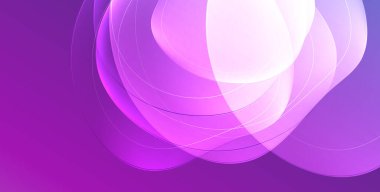 Parlak efektli, şeffaf, akışkan sıvı şekilleri geometrik arka plan. Dalgalı çizgiler yuvarlak. Duvar kağıdı, bayrak, arkaplan, kart, kitap illüstrasyonu için vektör illüstrasyonu, iniş sayfası