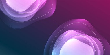 Parlak efektli, şeffaf, akışkan sıvı şekilleri geometrik arka plan. Dalgalı çizgiler yuvarlak. Duvar kağıdı, bayrak, arkaplan, kart, kitap illüstrasyonu için vektör illüstrasyonu, iniş sayfası