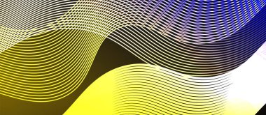 Dinamik dalga geometrik tasarımı. Duvar Kağıdı, Sancak, Arkaplan, Kart, Kitap İllüstrasyonu, İniş Sayfası