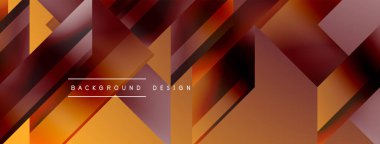 Basit geometrik formlar - dinamik geometrik soyut arkaplan. Duvar kağıdı, afiş, arkaplan, iniş sayfası, duvar sanatı, davetiye, baskılar, posterler için görsel senfoni