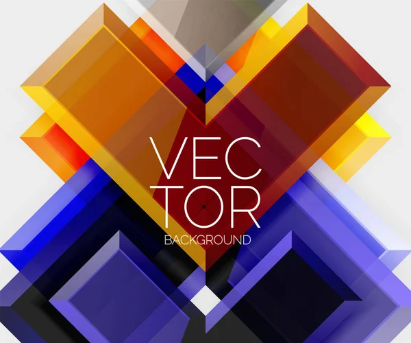 Flecha Cuadrada Vector Geométrico Abstracto Fondo — Vector de stock