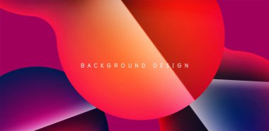 Colorful bubble abstract background with shadow effects. Minimalist geometric vector Illustration For Wallpaper, Banner, Background, Card, Book Illustration, landing page