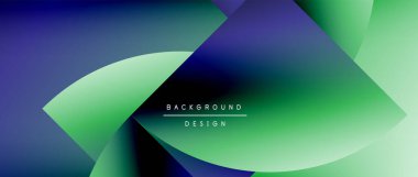 Posterler, kapaklar, afişler, broşürler, web siteleri için parlak renk çemberi ve yuvarlak element minimal geometrik soyut arkaplan