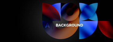 Çember ve üçgen soyut arkaplan. Yaratıcı teknoloji, dijital sanat, sosyal iletişim ve modern bilim kavramı. Posterler, kapaklar, afişler, broşürler ve web siteleri için ideal