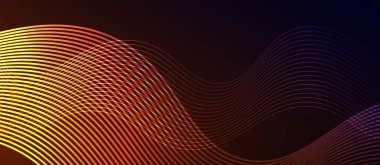 Dinamik dalga geometrik tasarımı. Duvar Kağıdı, Sancak, Arkaplan, Kart, Kitap İllüstrasyonu, İniş Sayfası