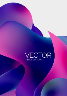 Vektör soyut parlayan şekiller arkaplan