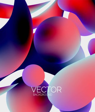 Vektör soyut parlayan şekiller arkaplan