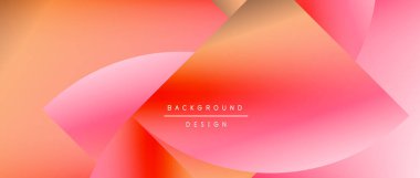 Posterler, kapaklar, afişler, broşürler, web siteleri için parlak renk çemberi ve yuvarlak element minimal geometrik soyut arkaplan