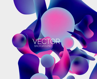 Vektör soyut parlayan şekiller arkaplan