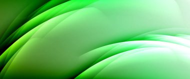 Değişken renk arkaplanındaki dinamik dalgalar. Duvar kağıdı, bayrak, arkaplan, kart, kitap illüstrasyonu için vektör illüstrasyonu, iniş sayfası