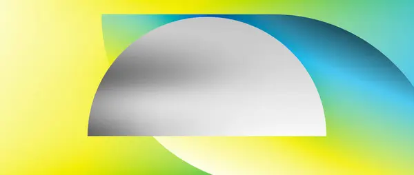 Heldere Kleurcirkel Rond Element Minimale Geometrische Abstracte Achtergrond Voor Posters — Stockvector