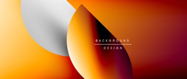 Daireler ve eğimli yuvarlak şekiller. Asgari soyut arkaplan, yuvarlak geometrik şekiller, temiz ve yapılandırılmış tasarım