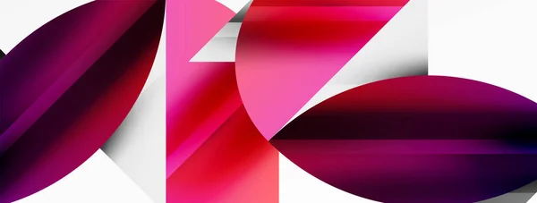 抽象的几何图形象征着创新技术 数字艺术 社会传播和现代科学 理想的海报 小册子和网站 — 图库矢量图片