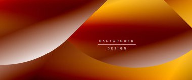 Posterler, kapaklar, afişler, broşürler, web siteleri için parlak renk çemberi ve yuvarlak element minimal geometrik soyut arkaplan