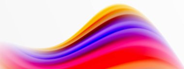 Gökkuşağı rengi ipekten bulanık arka plan beyaz, göz kamaştırıcı bir şekilde canlı arkaplan. Göz kamaştırıcı renk karışımı gökkuşağını, ipeksi ve zarif dalgalı deseni anımsatıyor.