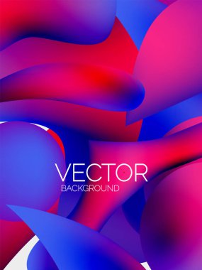 Soyut sıvı kabarcık arkaplanı. Sıvı eğimleri