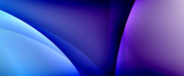 Değişken renk arkaplanındaki dinamik dalgalar. Duvar kağıdı, bayrak, arkaplan, kart, kitap illüstrasyonu için vektör illüstrasyonu, iniş sayfası