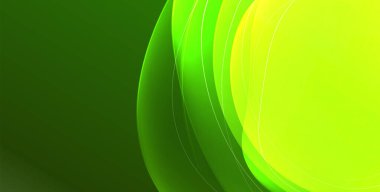 Parlak efektli, şeffaf, akışkan sıvı şekilleri geometrik arka plan. Dalgalı çizgiler yuvarlak. Duvar kağıdı, bayrak, arkaplan, kart, kitap illüstrasyonu için vektör illüstrasyonu, iniş sayfası